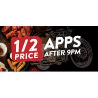 1/2 PRICE APPS at Chuck's Roadhouse