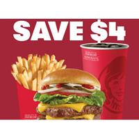 Spend $20 or more through the Wendy's app, and save $4