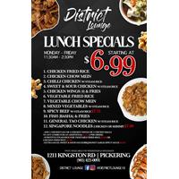 Lunch Specials at District Lounge