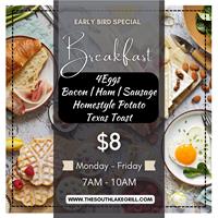 Early Bird Breakfast Special at The South Lake Grill