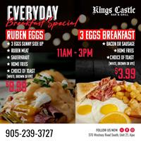 Breakfast Special at King's Castle Bar & Grill
