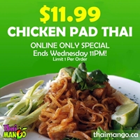Chicken Pad Thai for $11.99 at Thai Mango