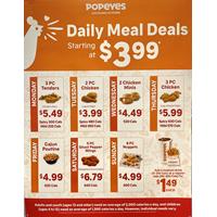  Popeyes Canada Daily Deals & Specials | 2022