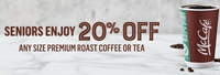 Seniors Enjoy 20% Off at McDonald's Canada