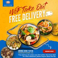 FREE Delivery for orders over $40 within 3km at Wok of Fame